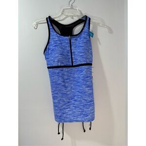Free Country women’s blue racerback swimsuit top only size small #19-0499